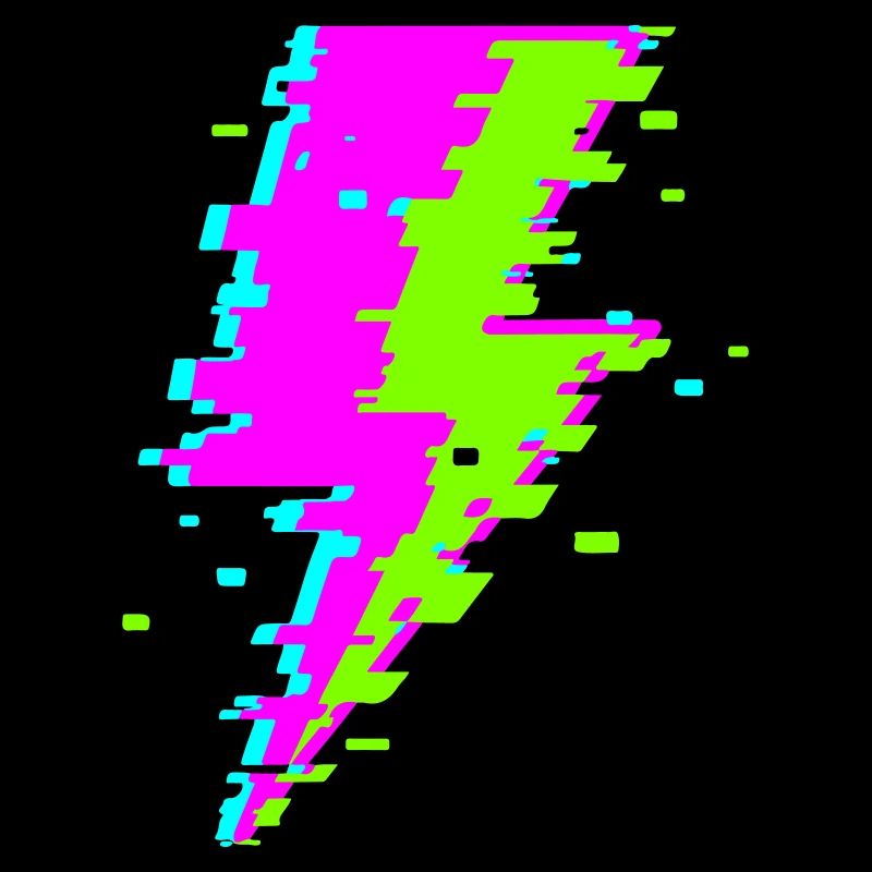 Psychedelischer digitaler Strahl