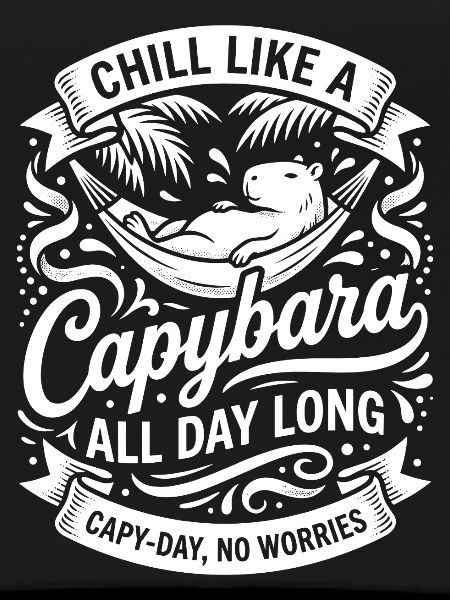 Capybara Chilling All Day