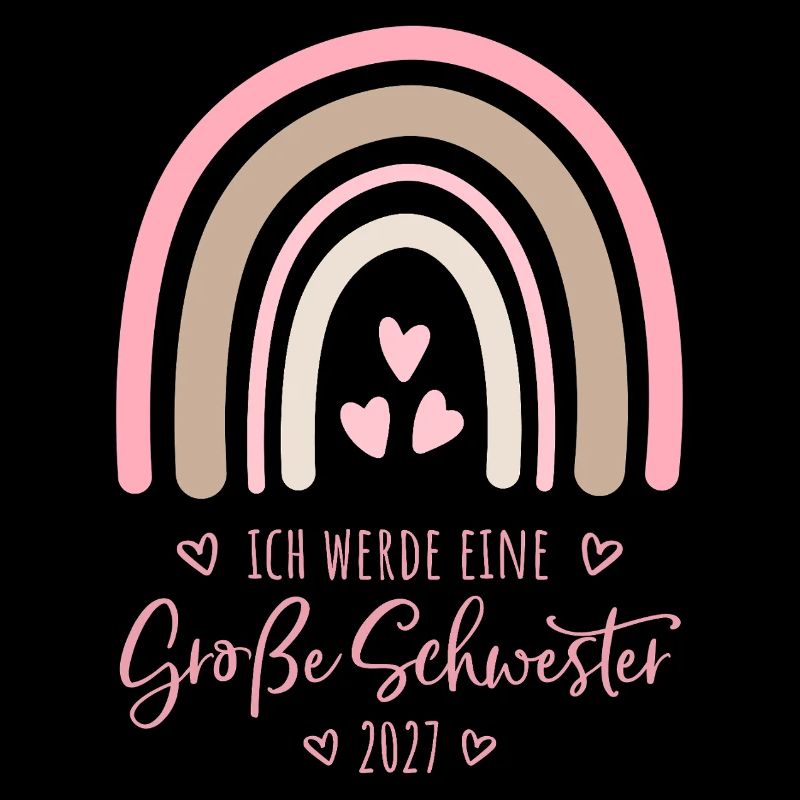 Ich werde eine Große Schwester 2027 Regenbogen