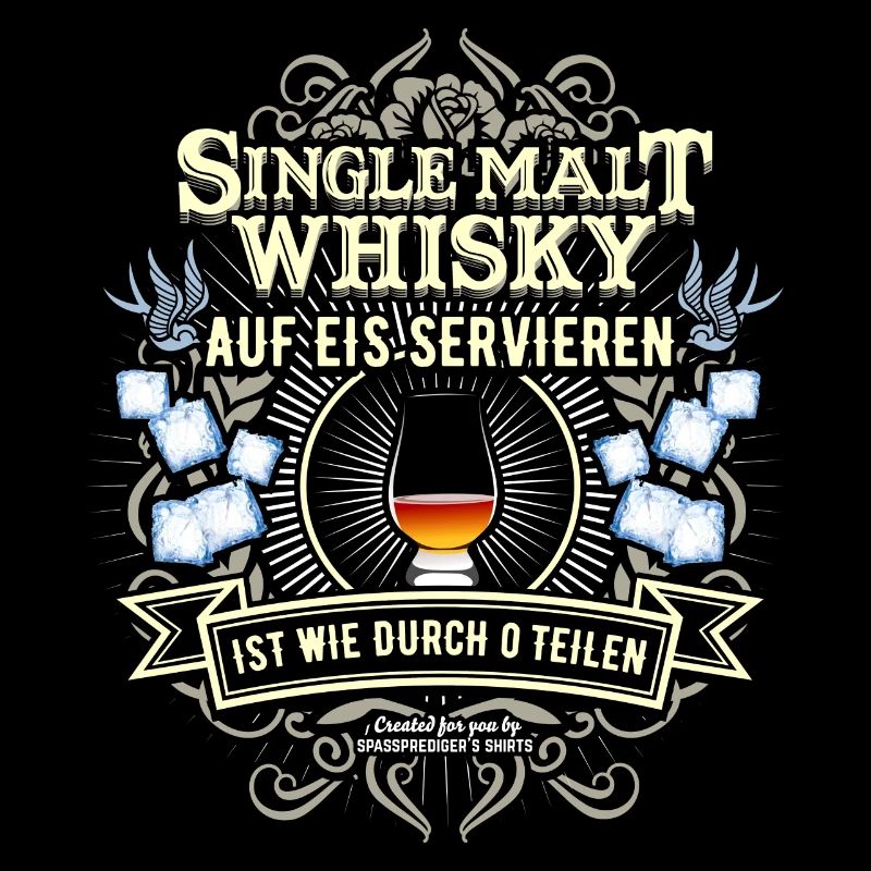 Single Malt Whisky auf Eis servieren