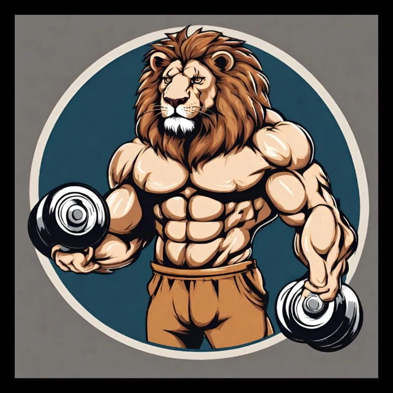 Löwe im GYM