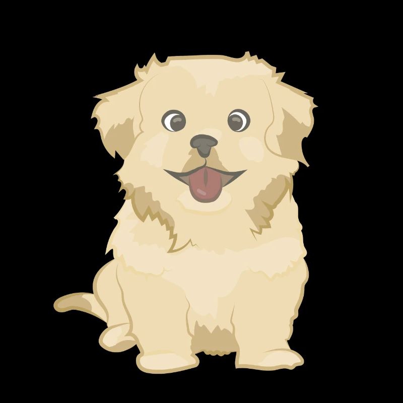 Chien mignon comme illustration