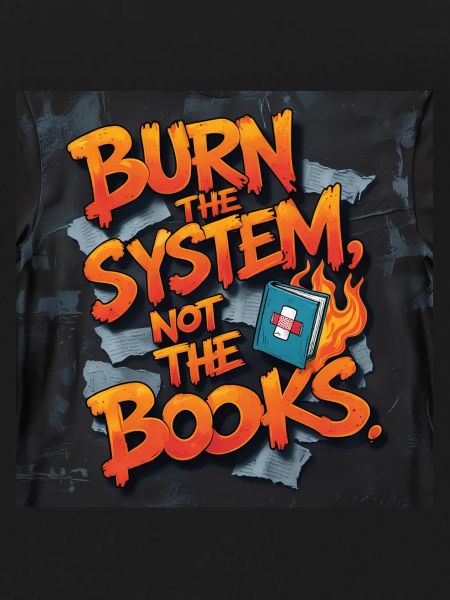 Fiery Graffiti Protest