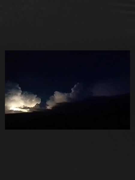 Thunderstorms at night