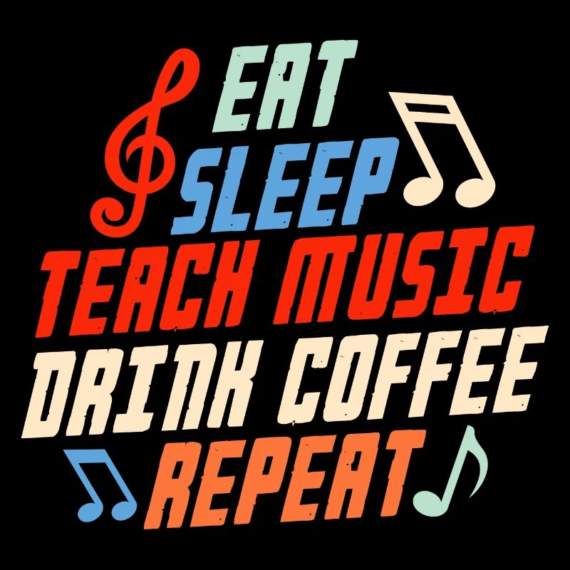 Manger dormir Enseigner Musique Boire Café Répéter Professeur