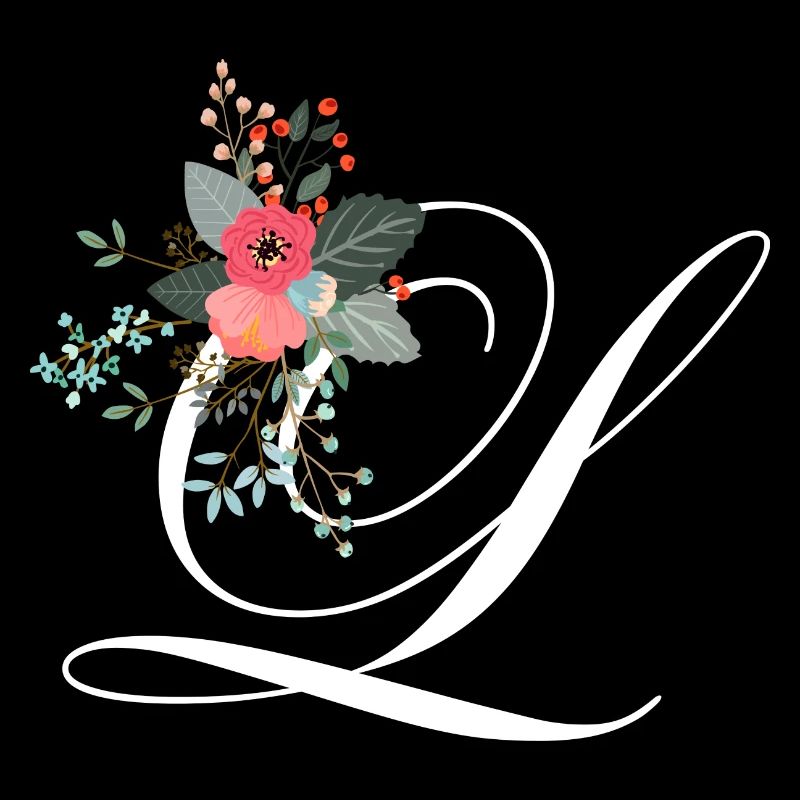 Lettre l fleuris
