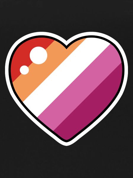 Heart (Lesbian Flag)