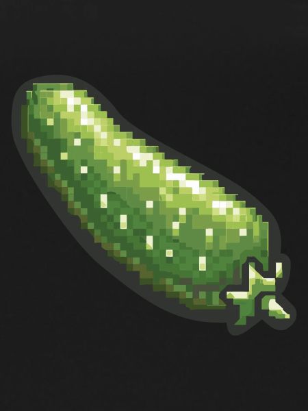 Cucumber Pixel Icon