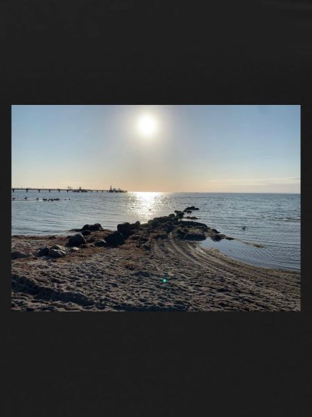 Baltic Sea with sun