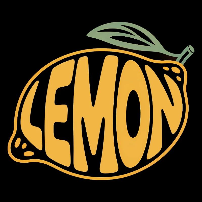 Lemon - Cool Fruit Logo