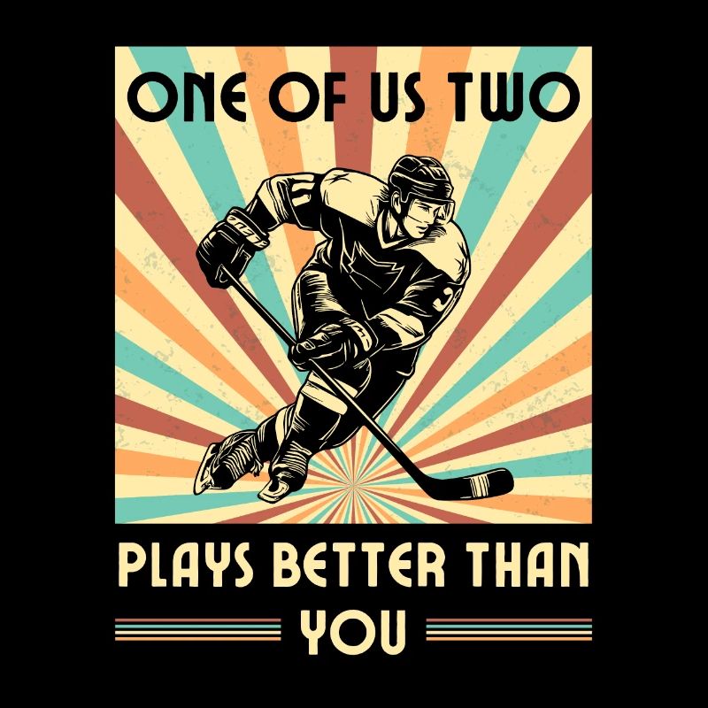 Einer Von Uns Beiden Spielt Besser Eishockey