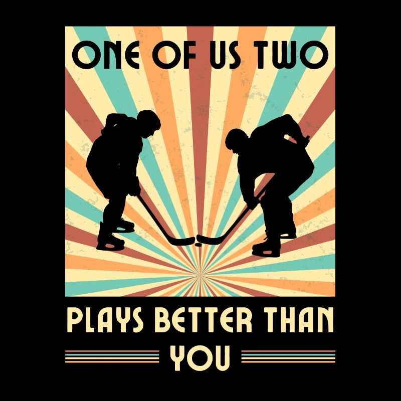 Einer Von Uns Beiden Spielt Besser Eishockey