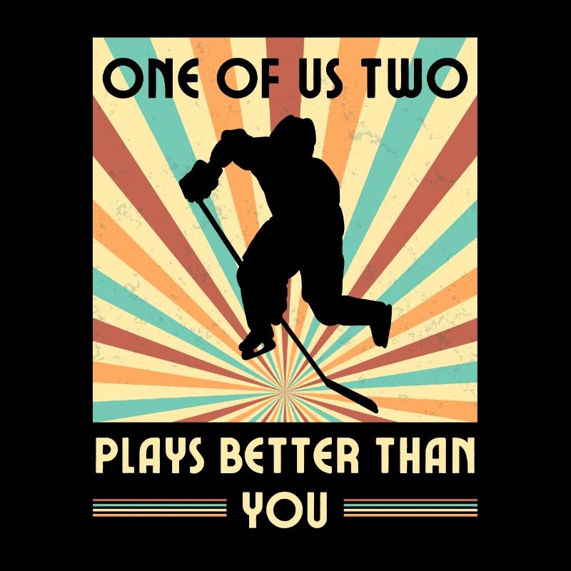 Einer Von Uns Beiden Spielt Besser Eishockey