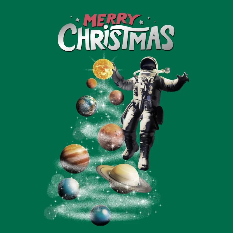 Noël dans l’espace Astronaute du système solaire