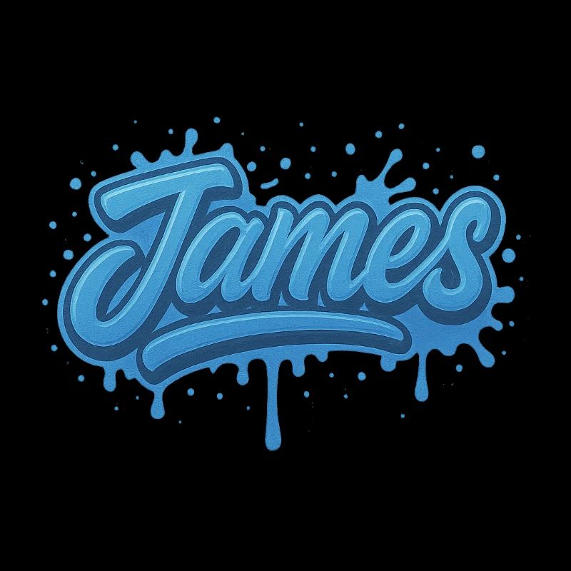 Graffiti First Name James Gift Ideal Printable