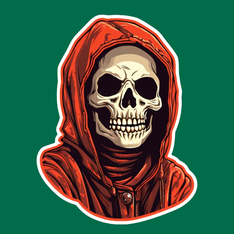 Crâne avec sweat à capuche