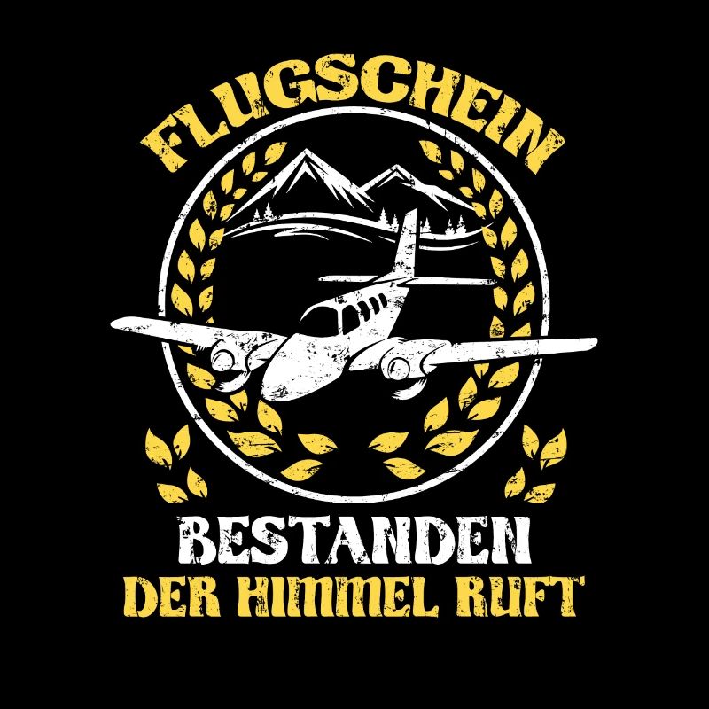 Flugschein bestanden der Himmel ruft