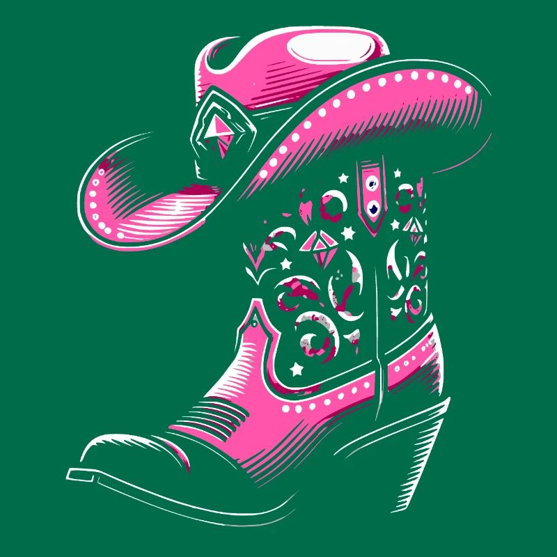 Line Dance Stiefel mit Stetson