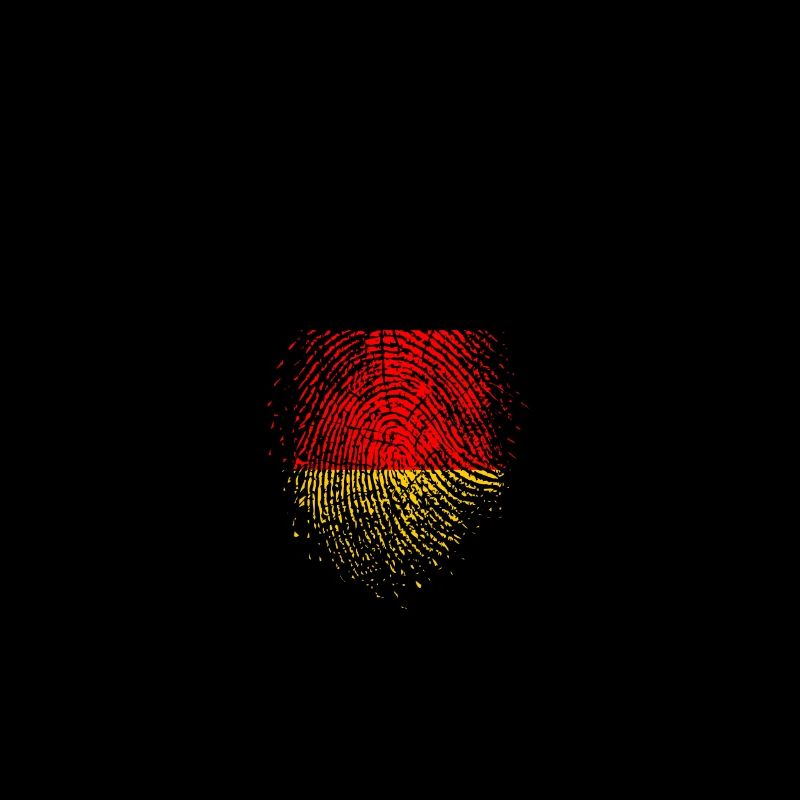 Empreinte digitale du drapeau de l'Allemagne