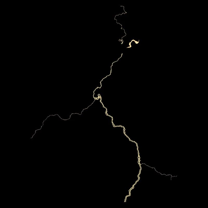Veines dorées sur noir