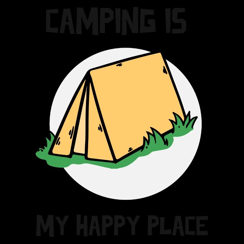 Le camping est mon endroit heureux