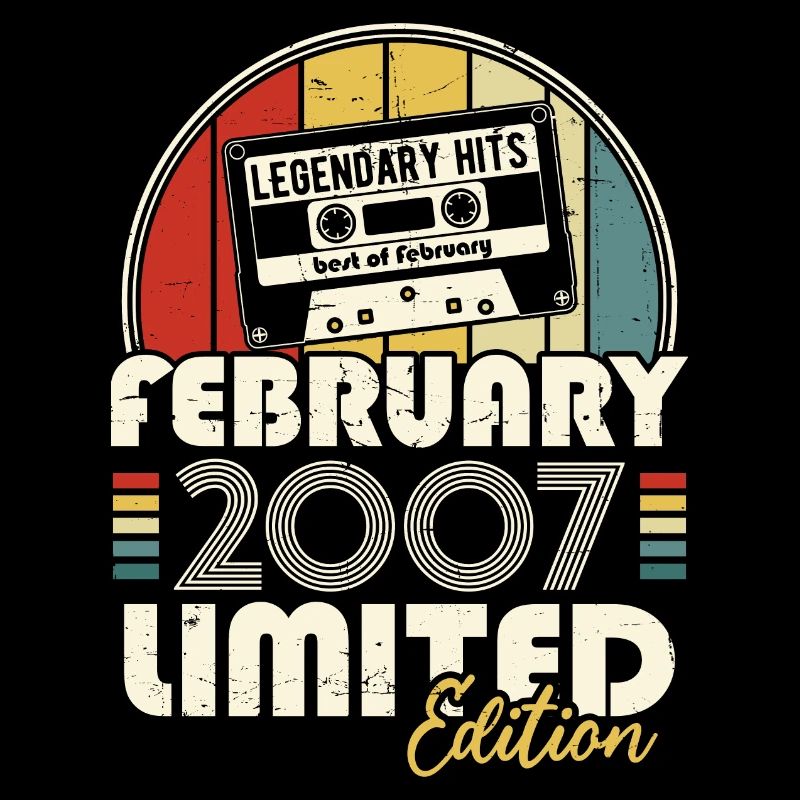 February 2007 Vintage Anniversary Retro Gift