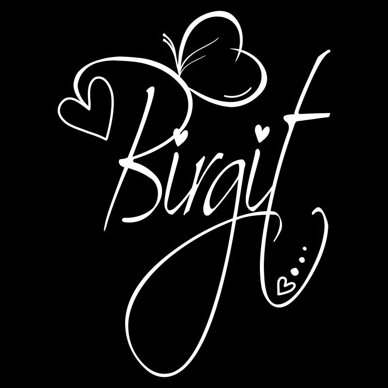 Birgit Name Vorname Mädchen Kalligrafie Dekor