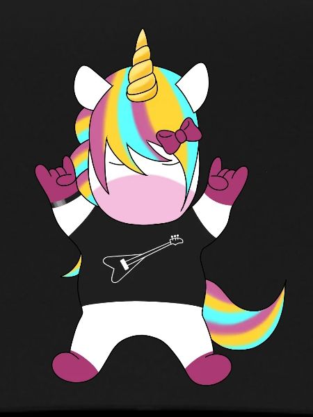 Regenbogen-Einhorn Rocker