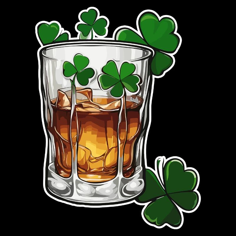 Kleeblatt / Whiskey / Alkohol / Glück / Irish Pub