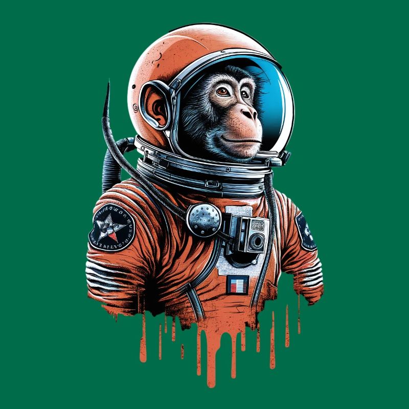 Le singe de l’espace explore l’univers