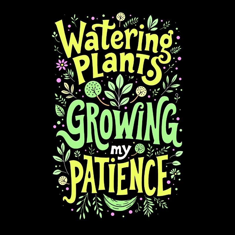 WATERING PLANTS, GROWING MY PATIENCE