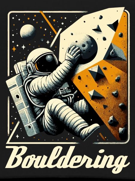Bouldering Astronaut Spaceman Gift