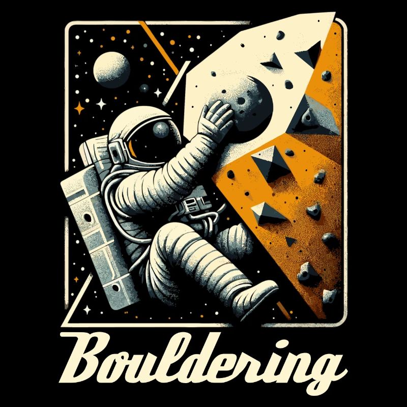 Bouldering Astronaut Spaceman Gift