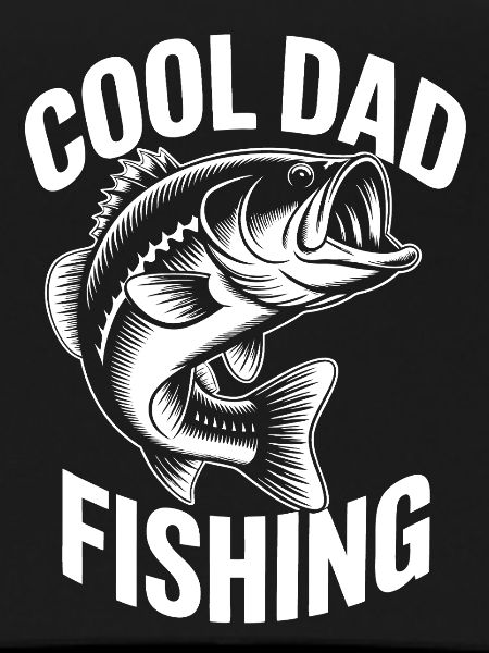 Cool Dad Fishing Motif Design