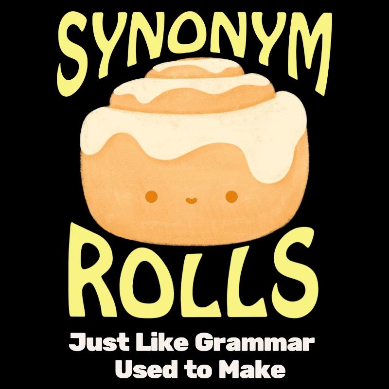 Joli rouleau à la cannelle avec thème synonyme