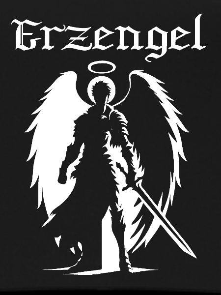Archangel Silhouette Design – Celestial Power