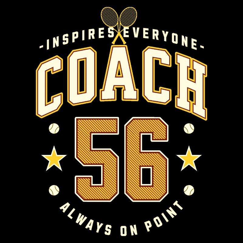 Tennis Coach Geburtstag 1956, Bester Trainer Shirt