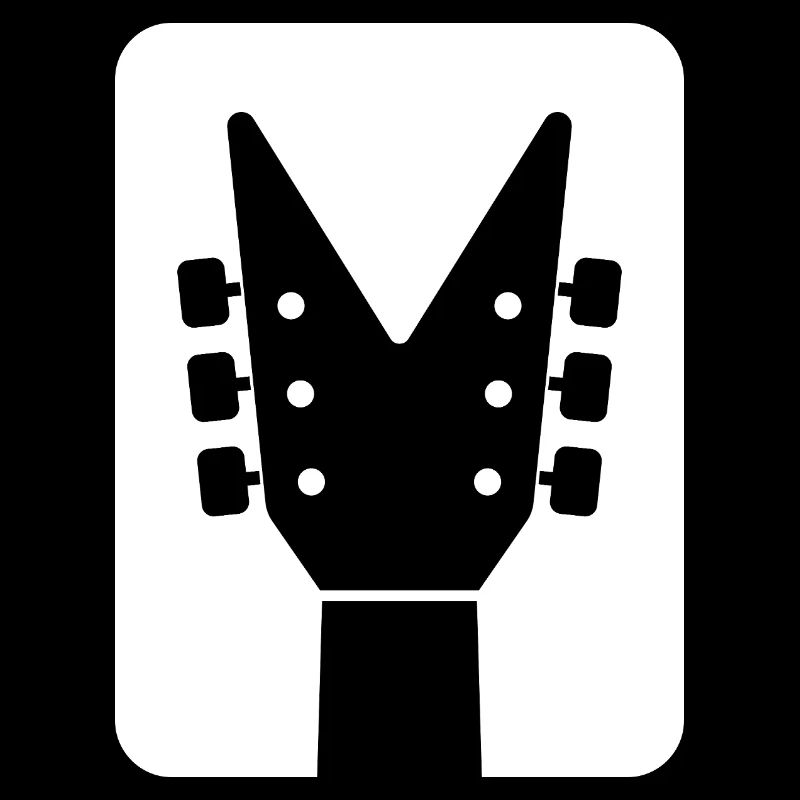 Gitarre Kopfplatte Silhouette