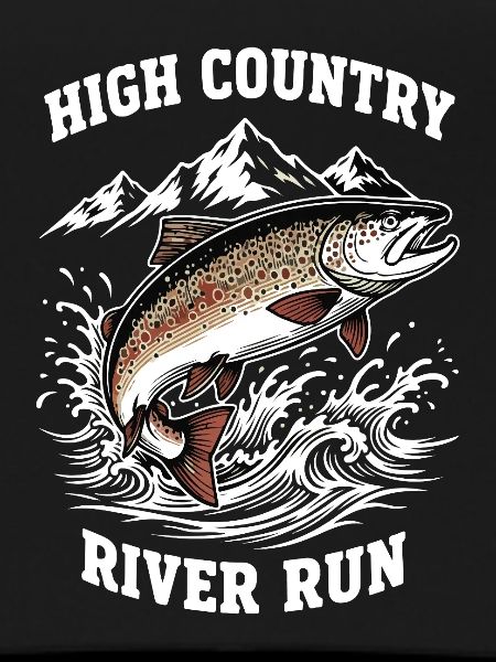 Fishing High Mountain River Trout