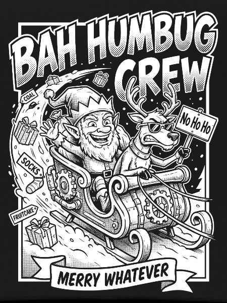 Bah Humbug Crew Merry Whatever