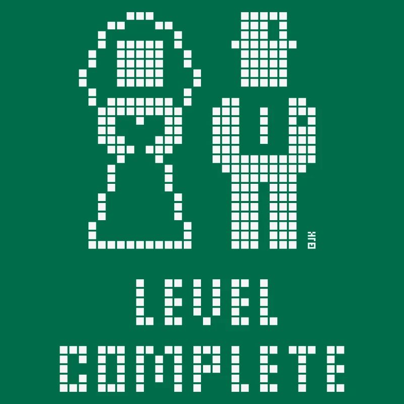 Level Complete (Hochzeit / JGA / Pixel / W)