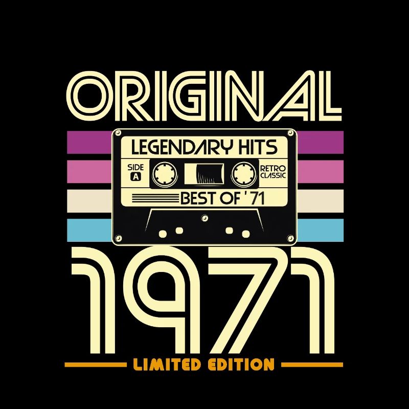 Original 1971 Cassette Retro Édition Limité
