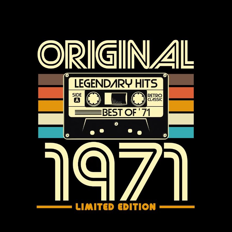 Original 1971 Cassette Retro Édition Limitée