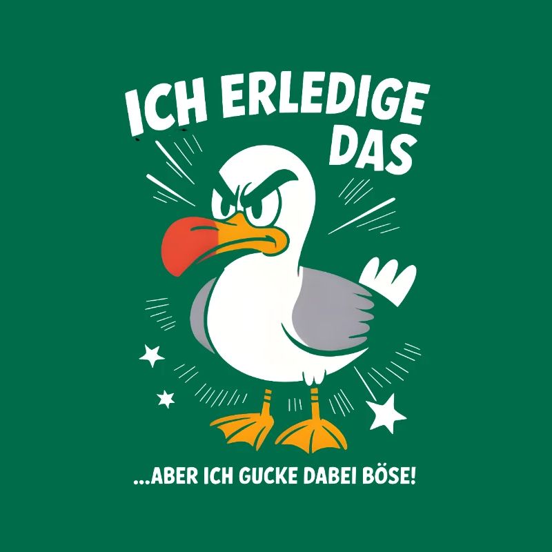 Möwe Seevogel Nen scheiss muss ich