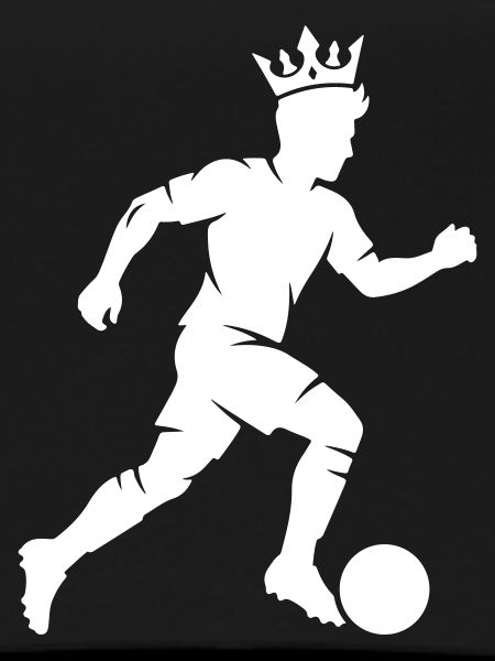 Fussballer Silhouette