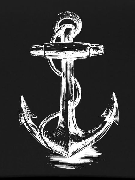 Bold Anchor Emblem Illustration