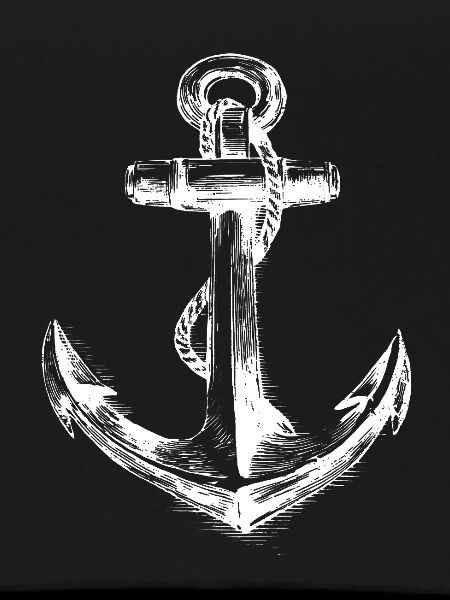 Weathered Anchor Emblem Sketch