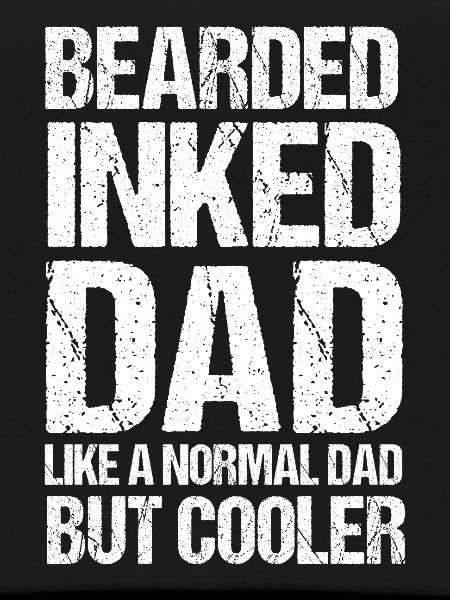 Bearded inked dad