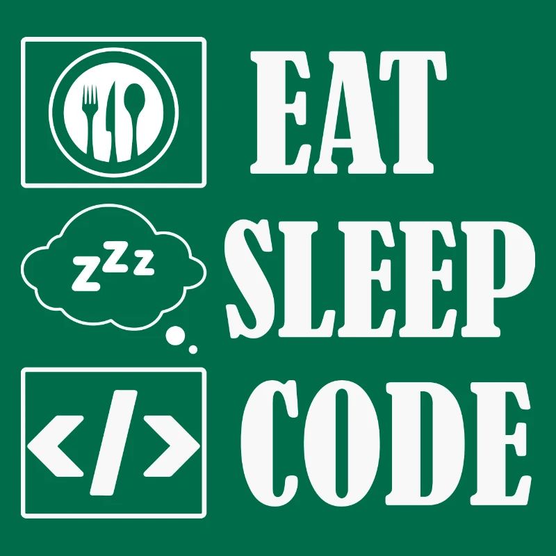 Logiciel de codage de code Eat Sleep