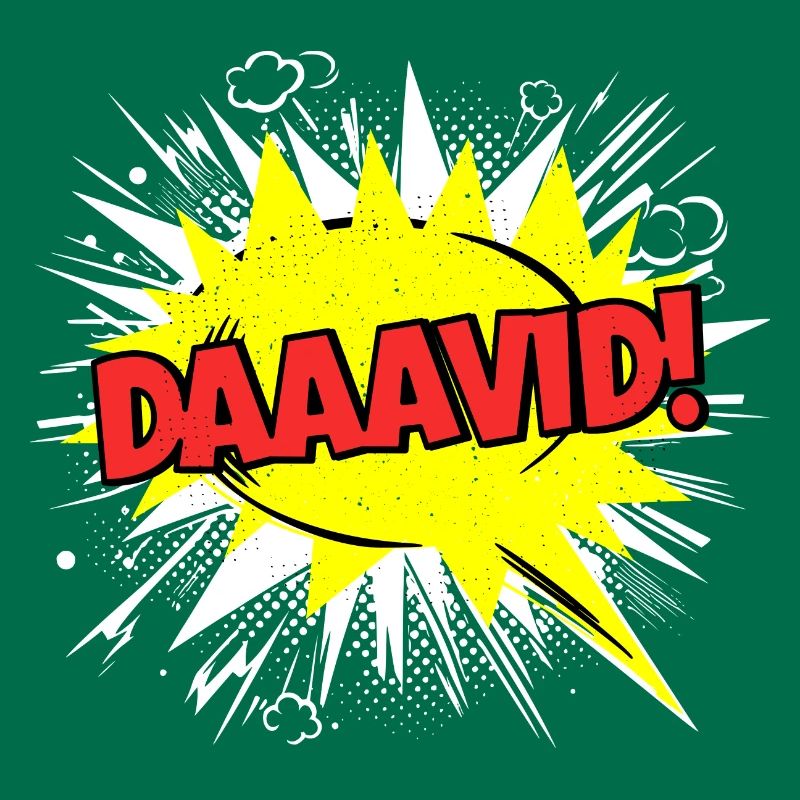 David Name Funny Speech Bubble Daaavid!
